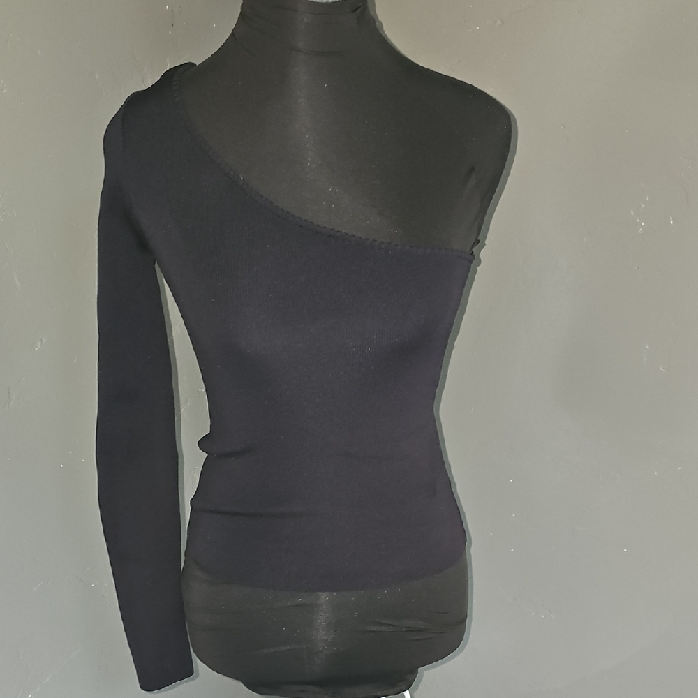 MINKPINK Black Asymmetrical Bodysuit